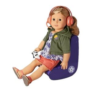 American Girl Doll Retired Purple Rocking Gaming Chair